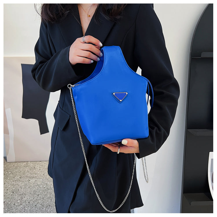 Casual Nylon Chain Portable Bucket Bag ED0379