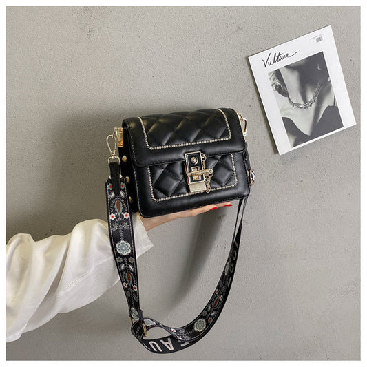 diamond chain bag wide shoulder strap shoulder crossbody bag HZ1024