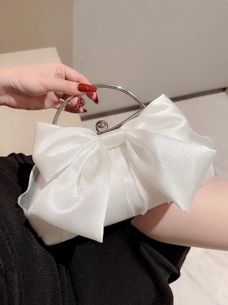 New 2025 Women__ Bag WhiteFlower Clutch for Evening Dress ED03922