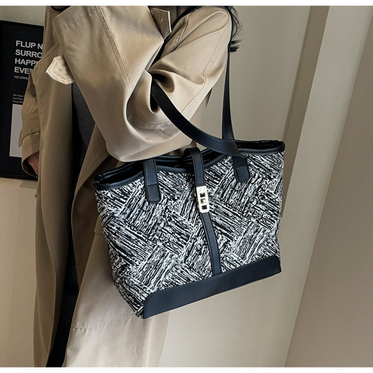 Large Capacity Printed Canvas Shoulder Bag ED0433