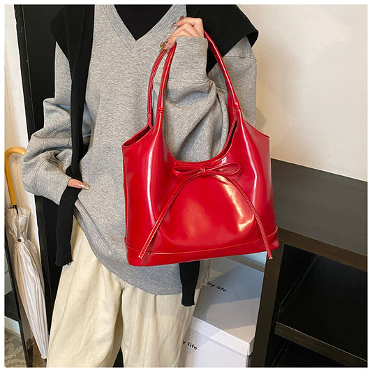 ballet style red bow shoulder bag HZ1024