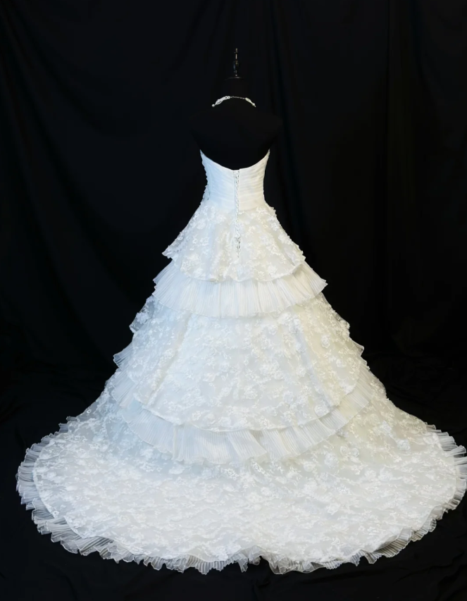 Retro Sweetheart A-Line Long Weddng Dresses Lace Appliuqes White Bridal Gowns Sleeveless Bridal Dresses ED05567