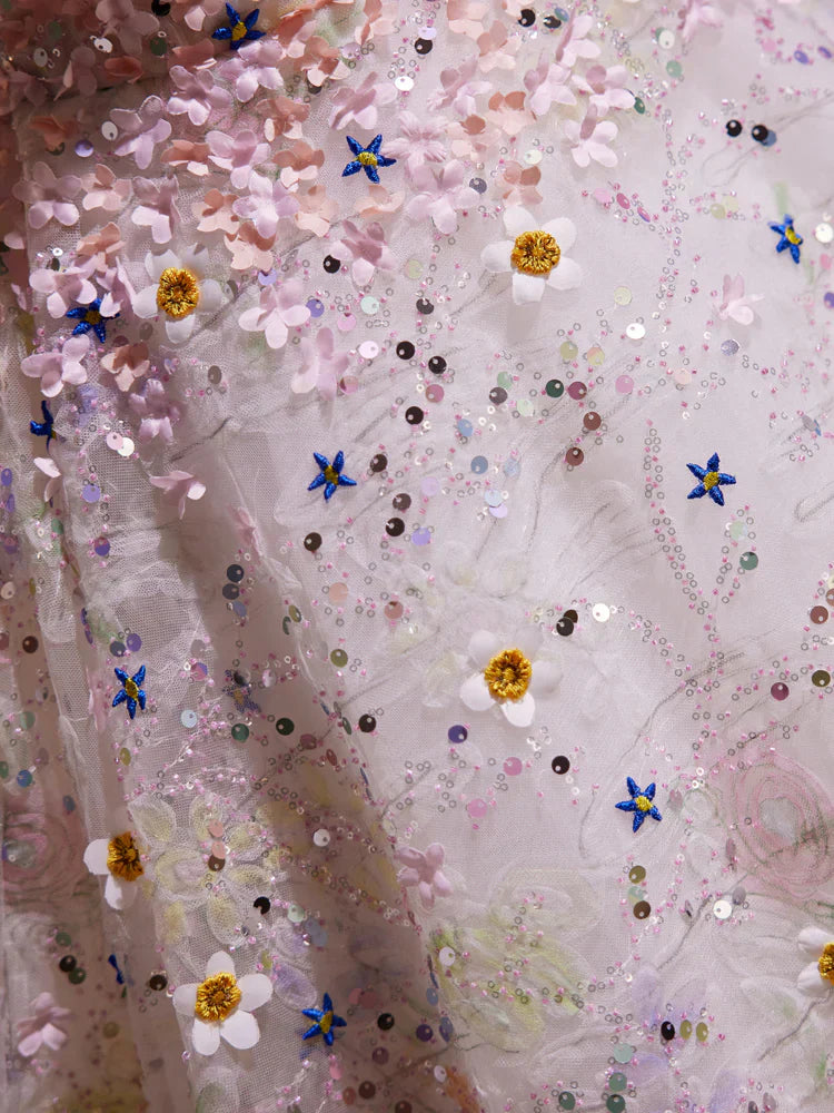 Cute Sweetheart Neck Flower Short Prom Dress, Flower Sequin Homecoming Dress HZ1024