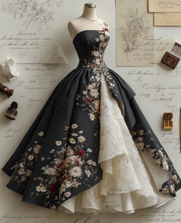 Gorgeous Black A-Line Long Prom Dresses Appliques Tulle Strapless Quinceanera Dresses Sleeveless Sweet 16 Dresses EP06081