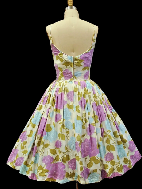 Spaghetti Straps A-Line Formal Dresses£¬Sweet Floral Birthday Dresses, Sleeveless Homecoming Dresses HZ1024