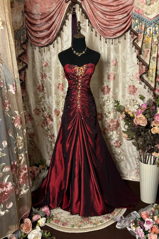 Beauty Prom Dress Sweetheart Pleated Prom Gown Evening Dress Gala Dress Business Dinner Dress D2466
