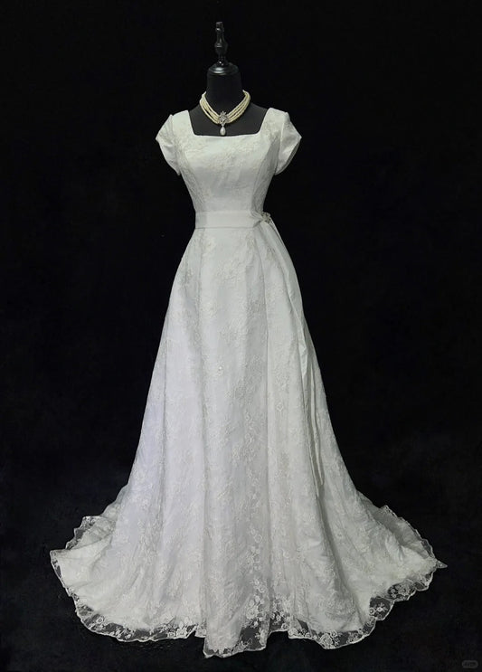 Charming Prom Dress A Line Square Neck Mermaid Wedding Dress Evening Dress Gala Dress Business Dinner Dress D2503