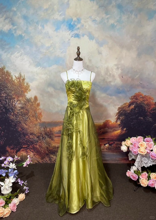 Charming Prom Dress Spaghetti Straps Prom Gown Evening Dress Gala Dress D2674