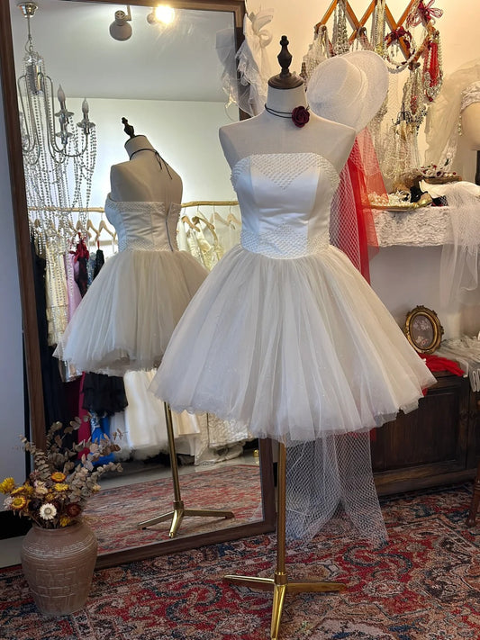 Cute Homecoming Dress Strapless Short Prom Dress Birthday Party Dress D2743