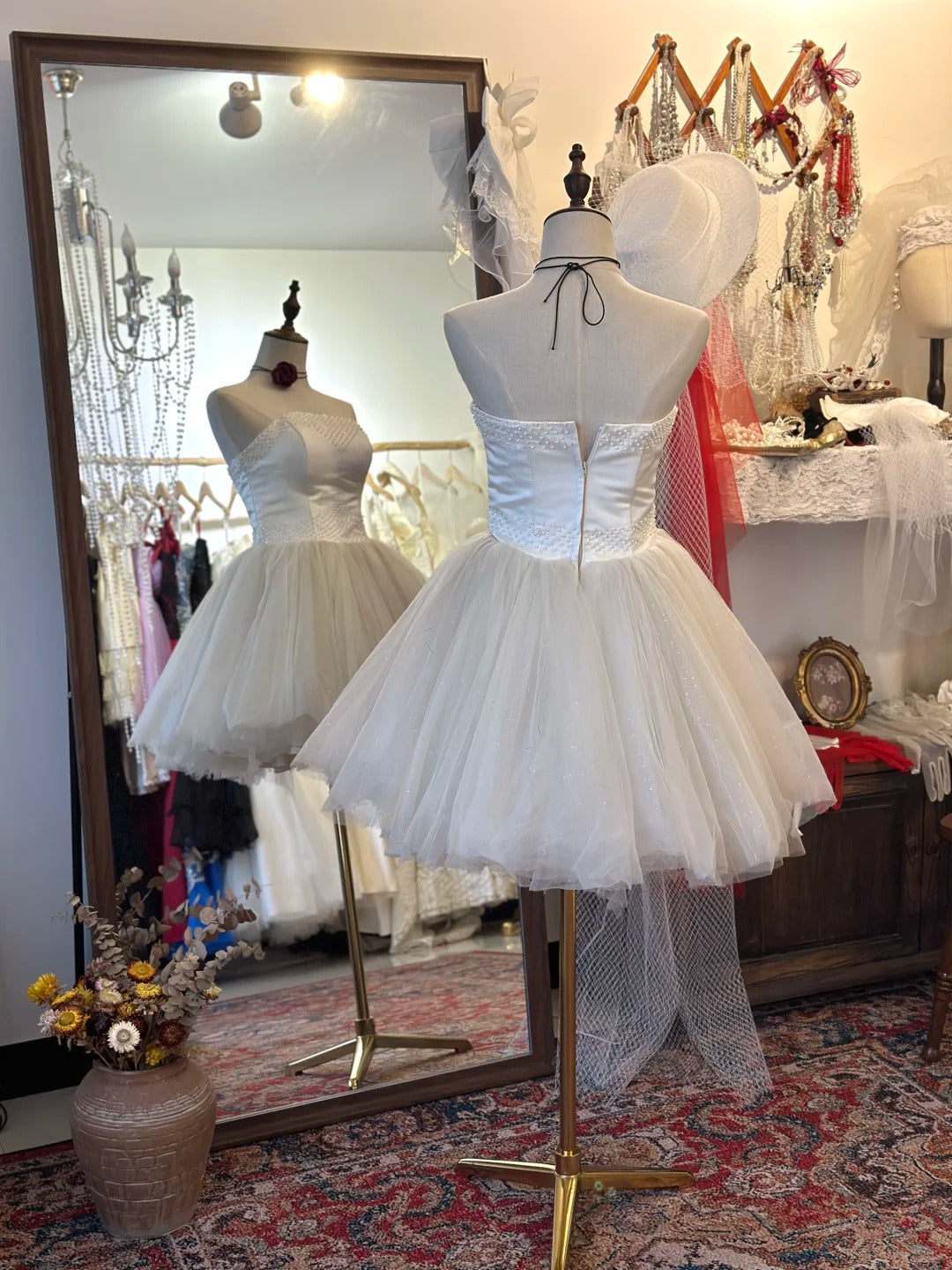 Cute Homecoming Dress Strapless Short Prom Dress Birthday Party Dress D2743