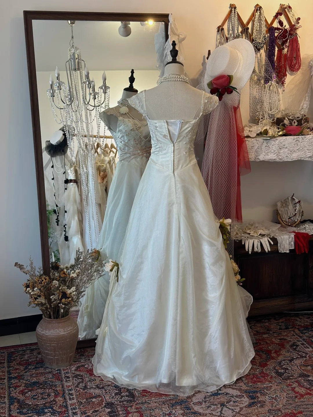 Charming Prom Dress A Line Square Neck Lace Gala Dress Evening Dress D3026