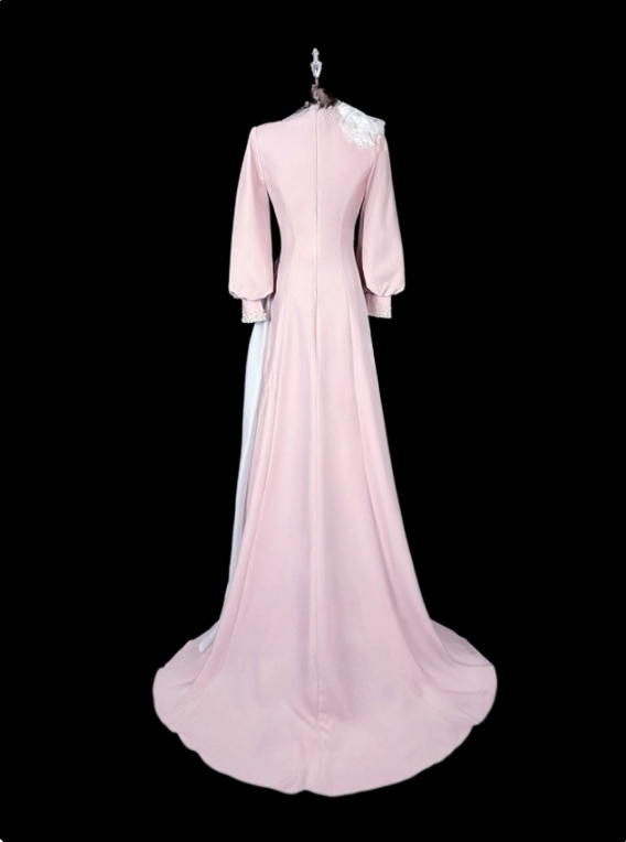 Elegant Mother of Bride Dress A Line Long Sleeve Mother of Bride Dress D3148