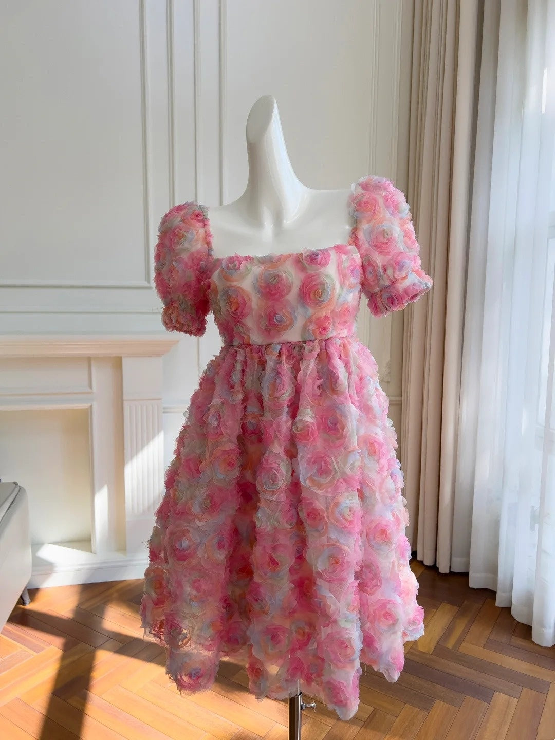 Cute Homecoming Dress A Line Square Neck Short Prom Dress Cocktail Dress Birthday Party Outfits D3324