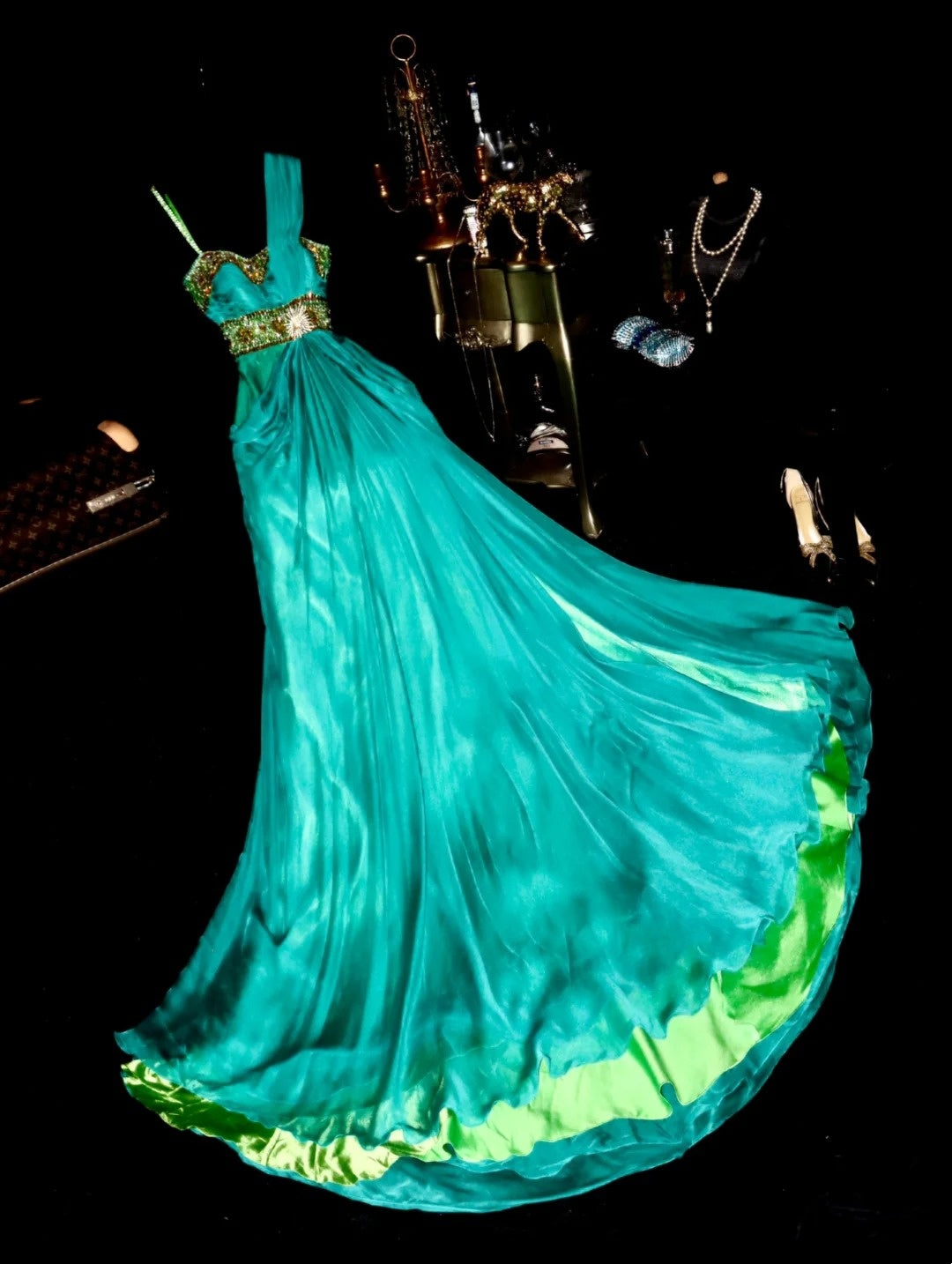 Charming Prom Dress Asymmetrical Neck Pleated Evening Dress Gala Dress Formal Dress D4293