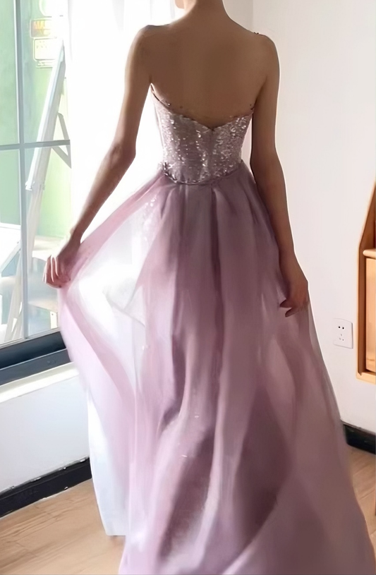 Beauty Prom Dress Crew Neck Pleated Gala Dress Evening Dress Formal Dress D4387