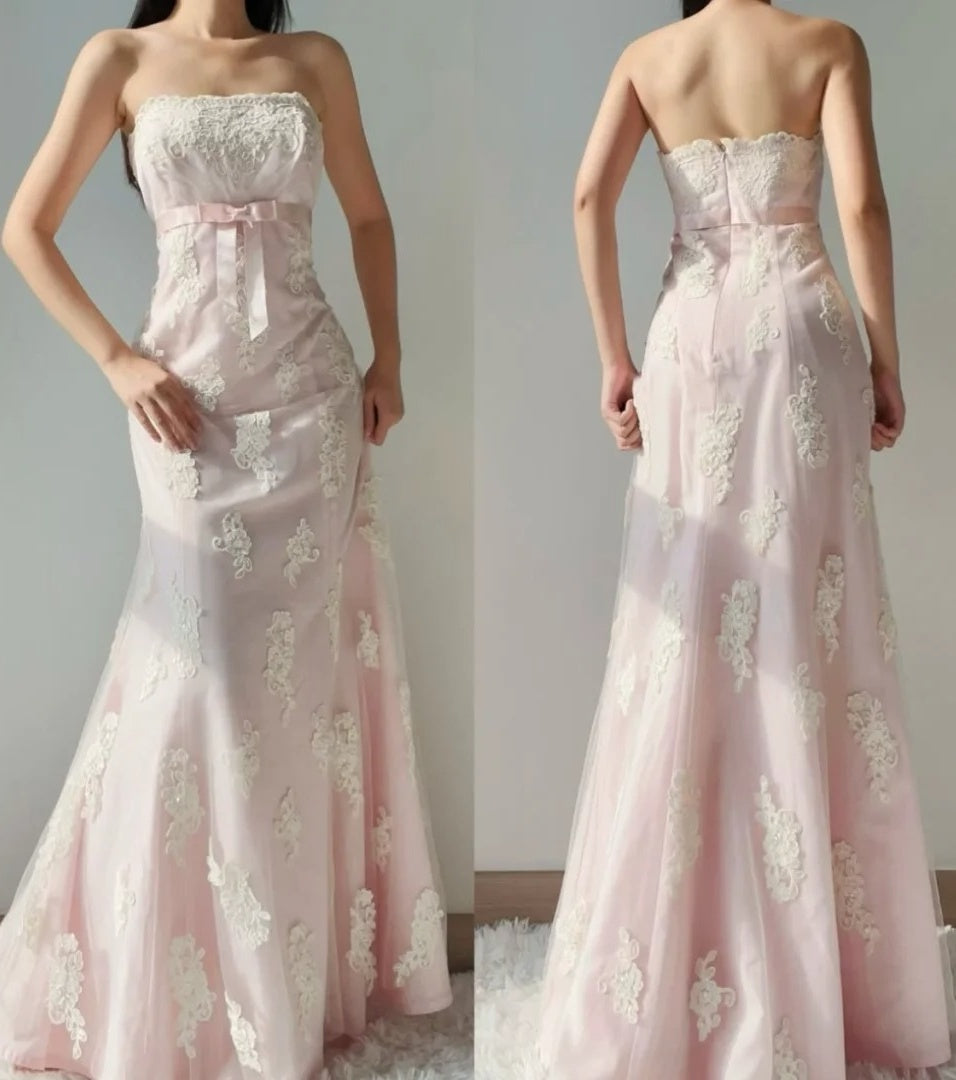 Beauty Prom Dress Strapless Tulle Gala Dress Evening Dress Formal Dress D4438