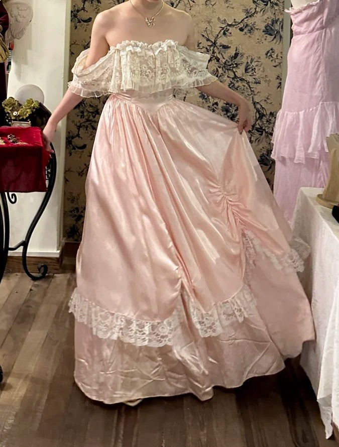 Beauty Prom Dress Off Shoulder Lace Pleated Gala Dress Formal Dress Evening Dress D4570