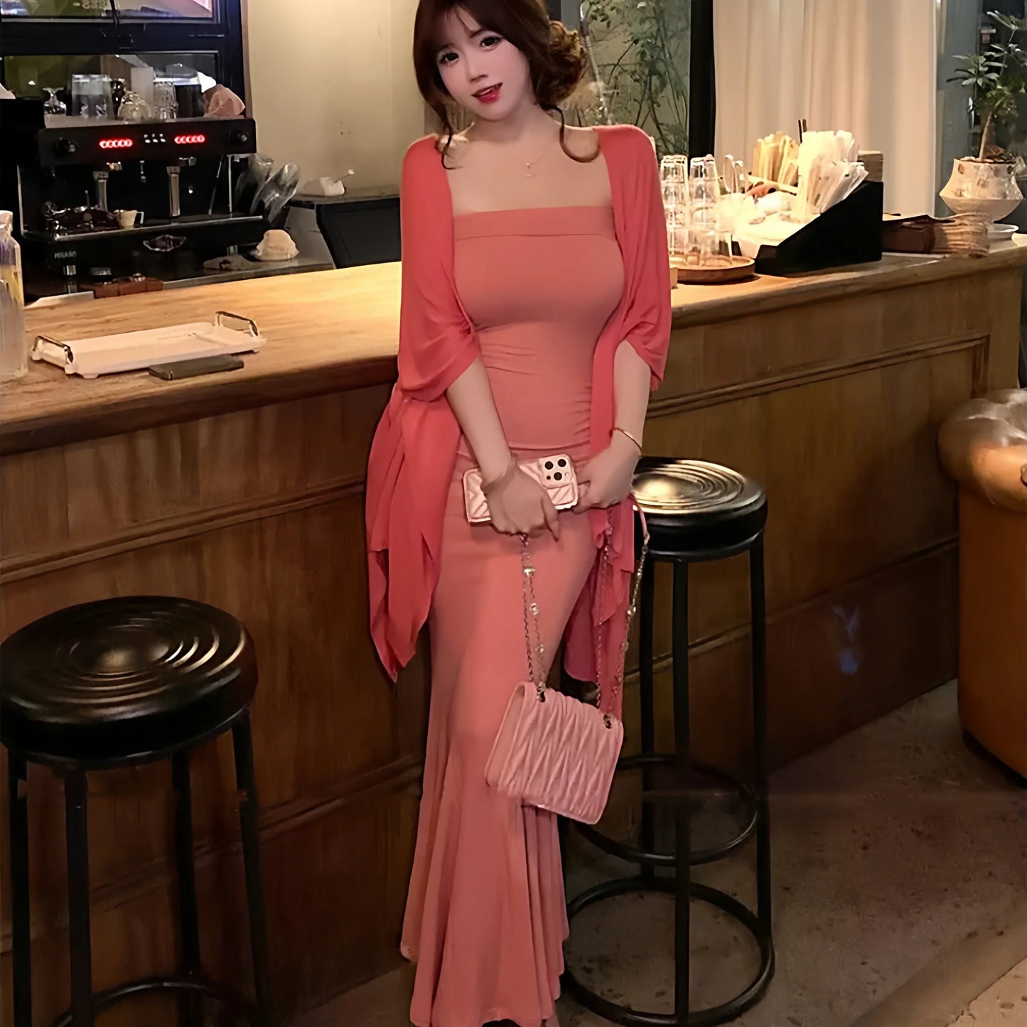 Coral Women's Dress S182