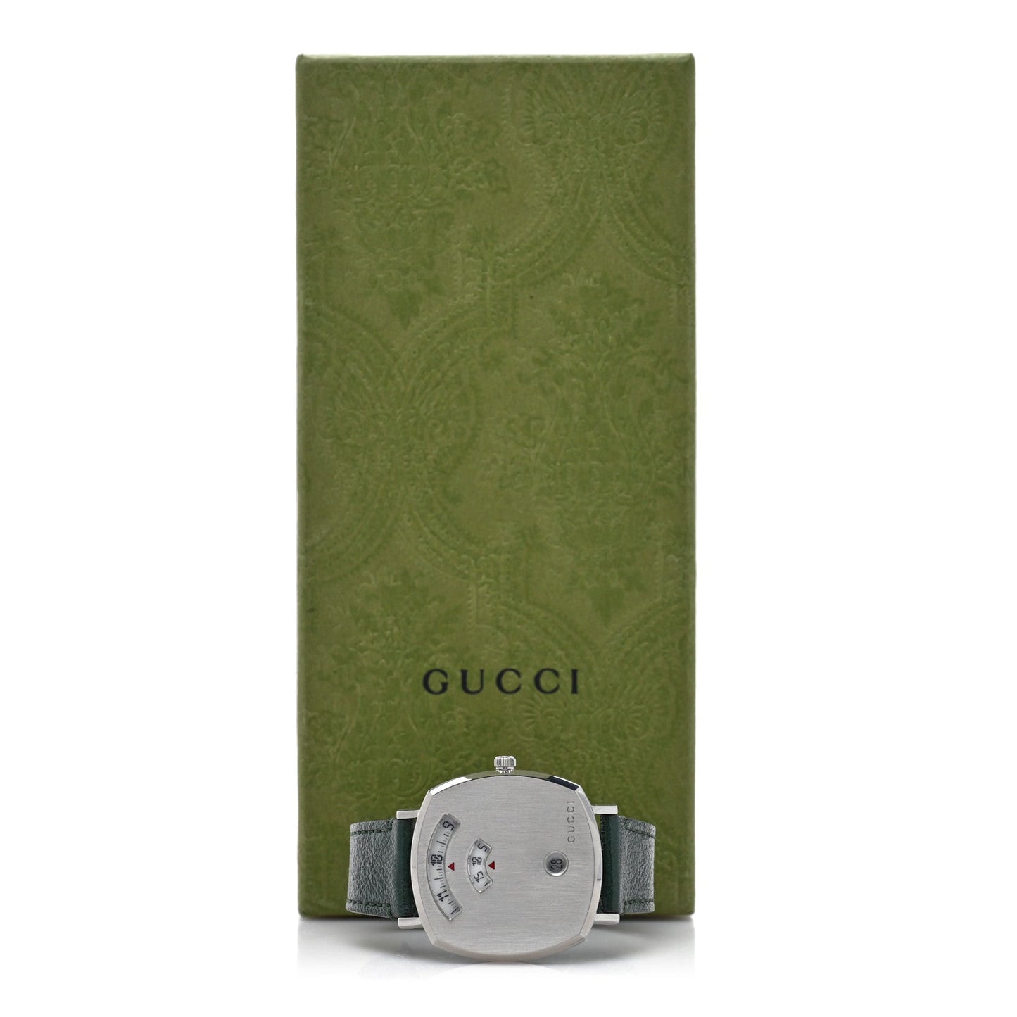 Stainless Steel Calfskin 35mm Grip Quartz Watch Green