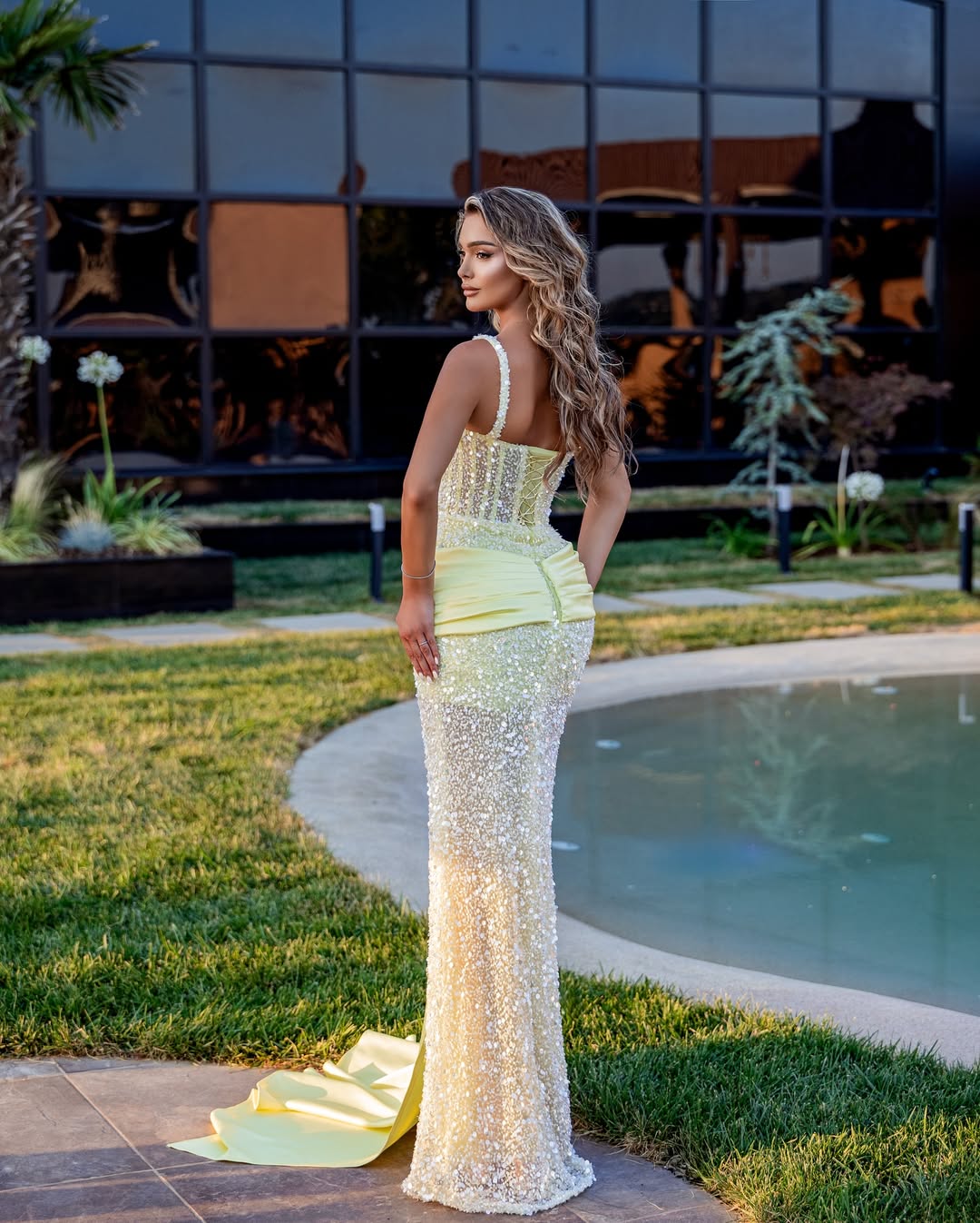 Sleeveless Sweetheart Spaghetti Straps Split Prom Dress With Sequins