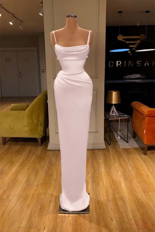 Red Spaghetti-Straps Mermaid Prom Dress