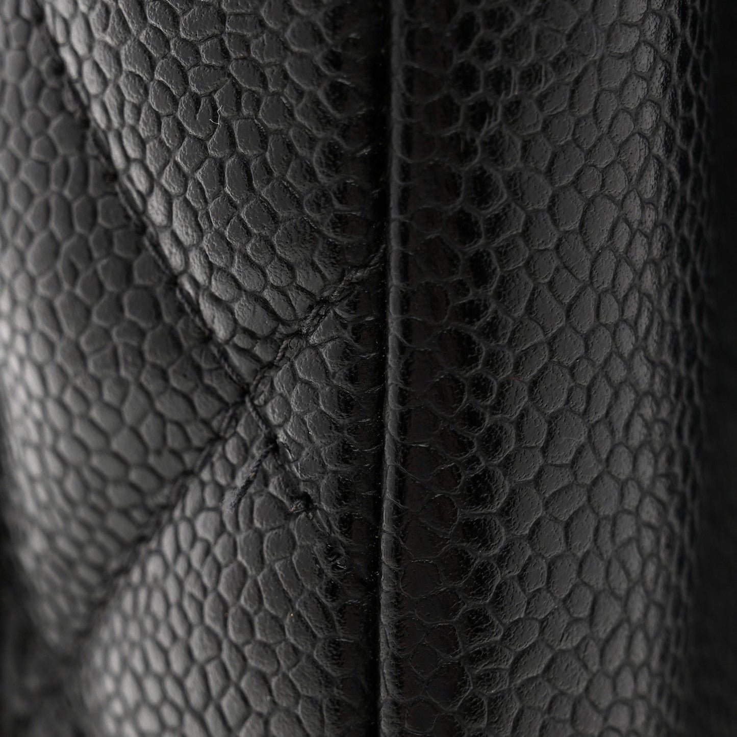 Caviar Quilted Grand Shopping Tote GST Black