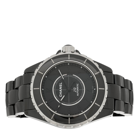 Stainless Steel Ceramic 38mm J12 Phantom Automatic Watch Black