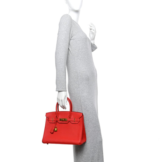 Togo Birkin 30 Rouge Tomate