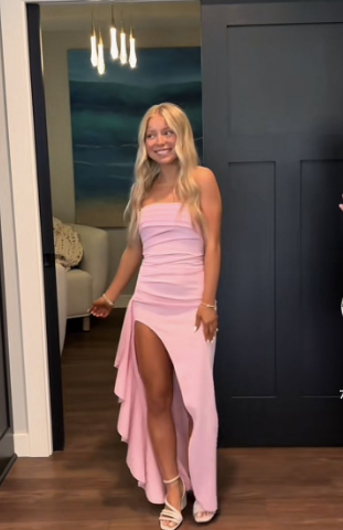 pink Prom Dresses Formal Graduation Gowns Princess Dress fg5592