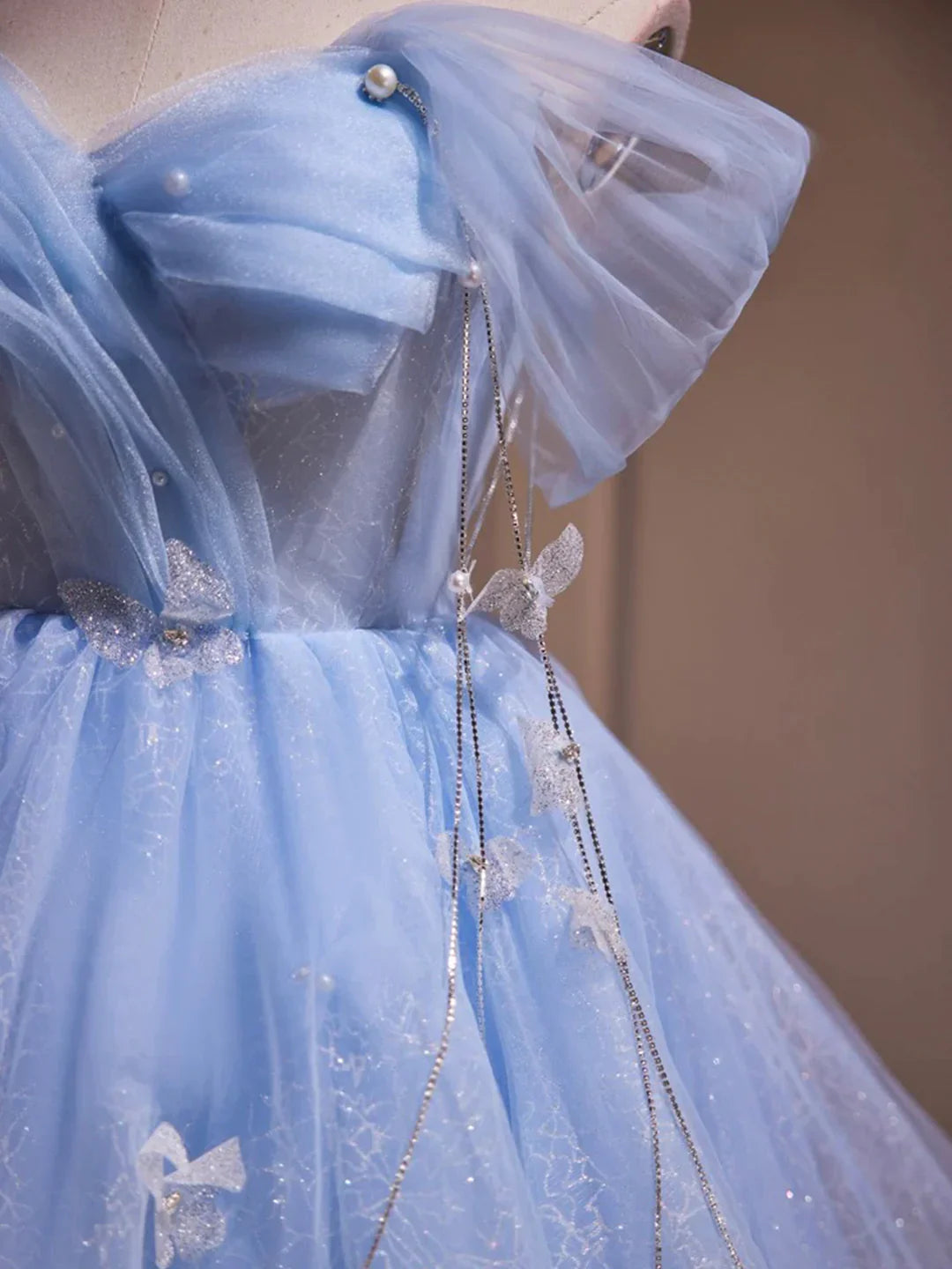 Beauty Homecoming Dress Off Shoulder Tulle Tassel Short Prom Dress Birthday Party Outfits Cocktail Dress D6029