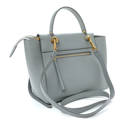 Grained Calfskin Micro Belt Bag Cloud