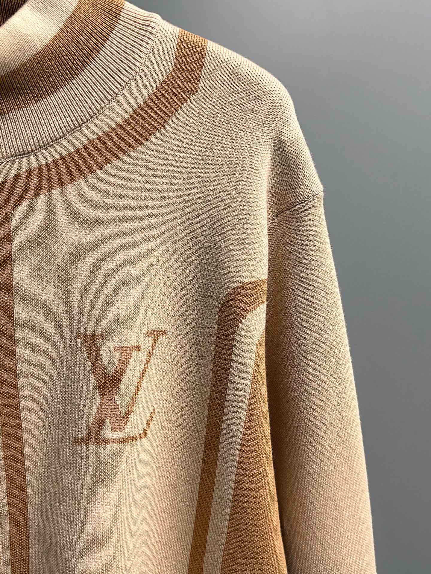 LV 26 Men's Intarsia Knit Jacket 493095