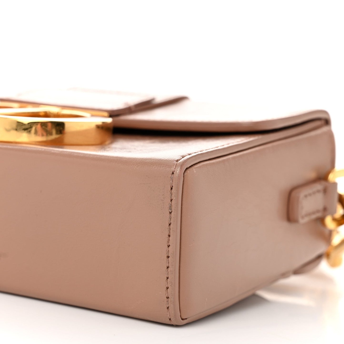 Smooth Calfskin Micro 30 Montaigne Flap Bag Pale Pink
