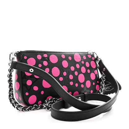 LV X YK Empreinte Multi Pochette Accessories Black Fuchsia