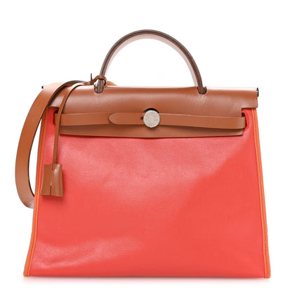 Toile H Berline Vache Hunter Herbag Zip 31 PM Orange Mecano Fauve