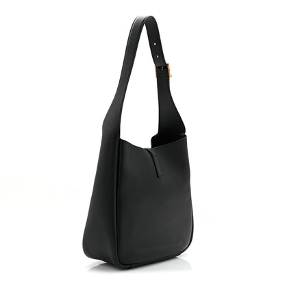 Grained Calfskin Small Le 5 A 7 Soft Hobo Black