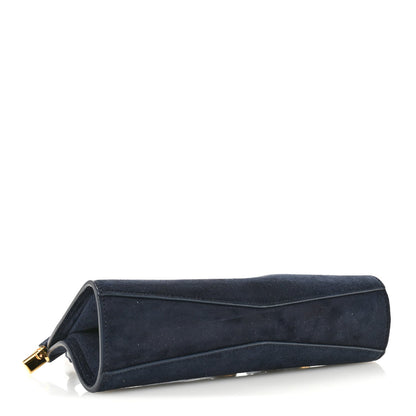 Suede Le Click East West Small Bag Midnight