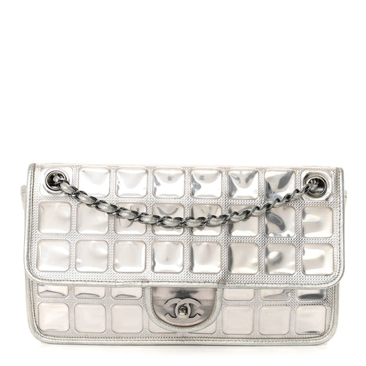 Vinyl Large Ice Cube Flap Silver