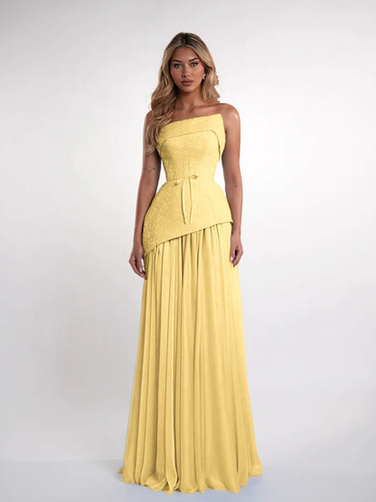 Charming Blue Straight Across Sleeveless Sequins Pleated Evening Dress