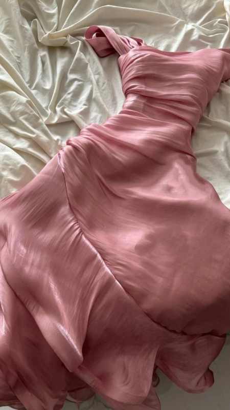 Pink Prom Dresses Evening Party Dress    fg7351