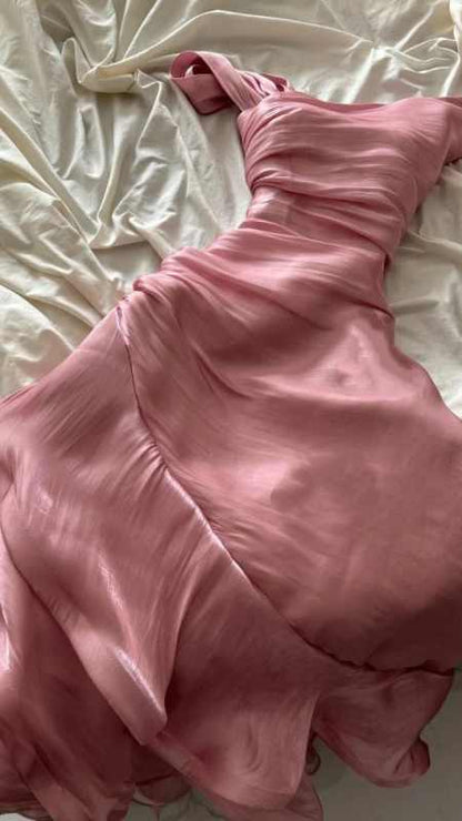 Pink Prom Dresses Evening Party Dress    fg7351