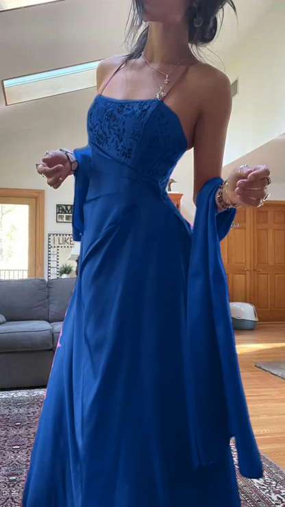 Gorgeous Pink A Line Beaded Prom Dress Long Evening Gown        fg7156