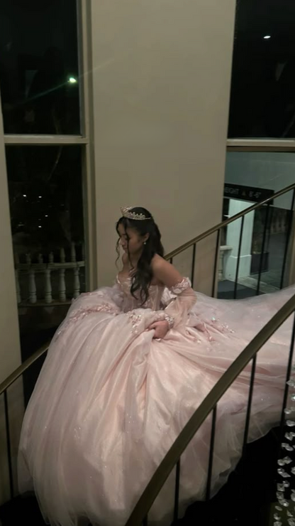 Appliques Tulle Quinceanera Dress Ball Gown,Sweet 16 Dress    fg6477