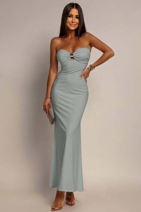 White Sleeveless Sweetheart Mermaid Long Prom Dress
