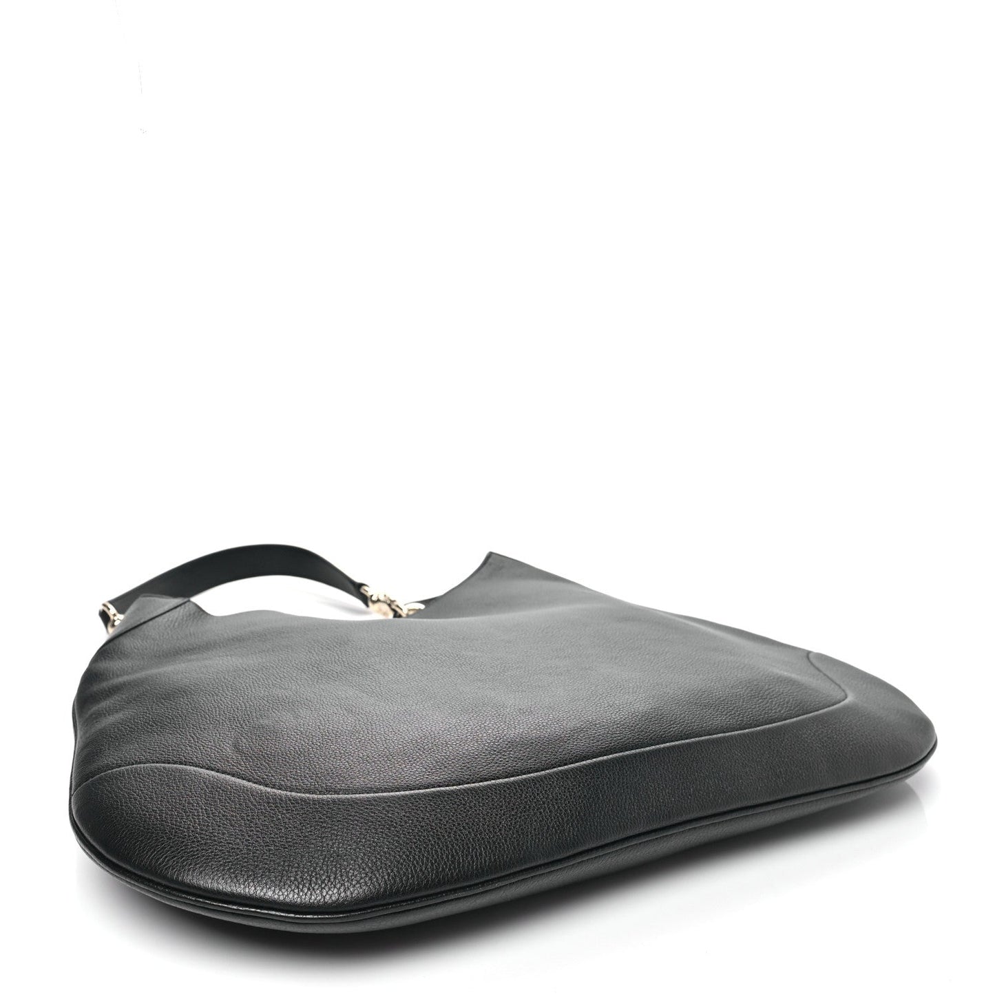 Soft Grained Calfskin Maxi B Hobo Black