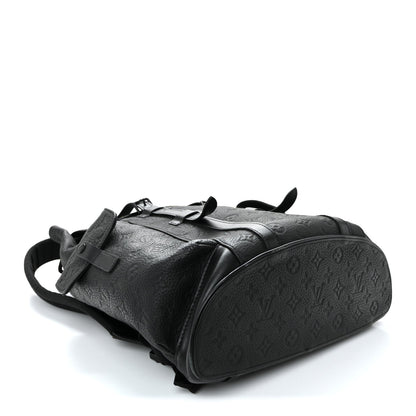 Taurillon Monogram Christopher PM Backpack Black