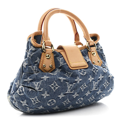 Monogram Denim Pleaty  Blue