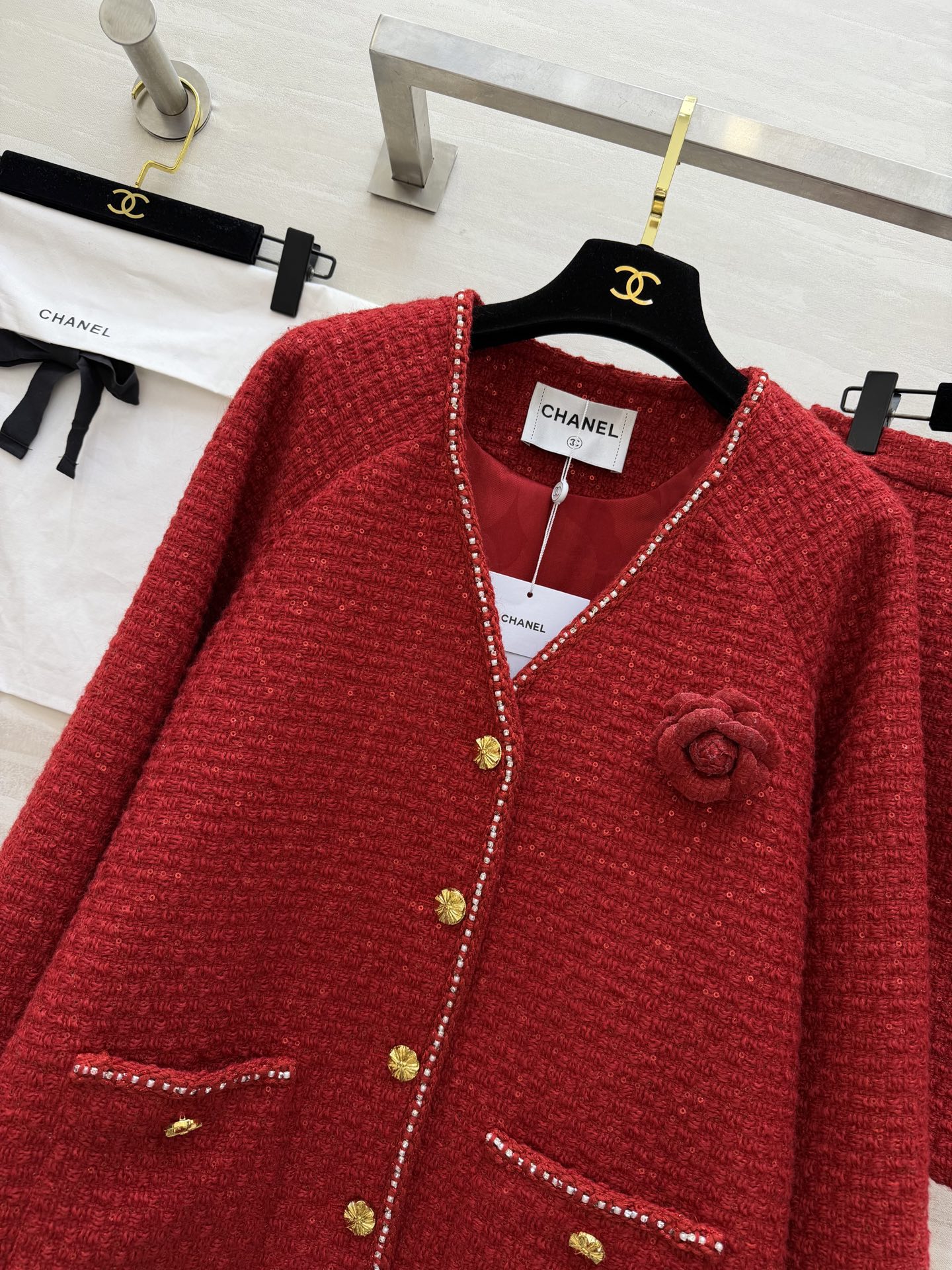 CC 26s Set Red Woven Tweed 344766