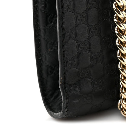 Microguccissima Mini Emily Chain Shoulder Bag Black
