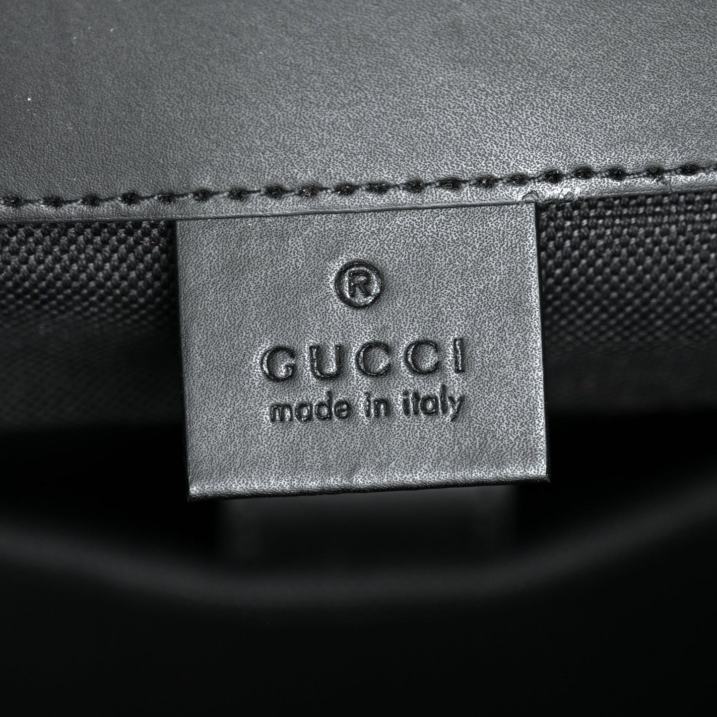 Soft GG Supreme Monogram Calfskin Web Double Buckle Backpack Black